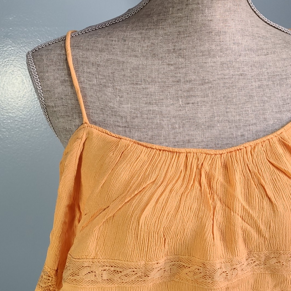 Free People Home Again Cami Orange Size Large NWT - Picture 3 of 9